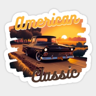 American Classic Car Inspired by the Ford Ranchero Sticker